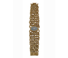 Montre Piaget, bracelet en maille d'or et cadran en jade, vers 1969. Estimation: 13 000-16 000 euros.